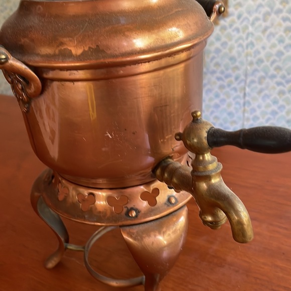 Copper samovar - coffee or tea would be heated by candle or fuel. - Picture 2 of 6